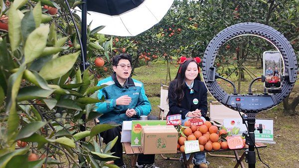 直播活动现场。璧山区委宣传部供图