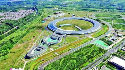 怀柔科学城大科学装置高能同步辐射光源航拍图 怀柔区委宣传部供图